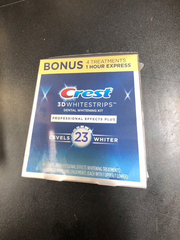 Crest 3d Whitestrips, Professional Effects Plus, Teeth Whitening Strip 