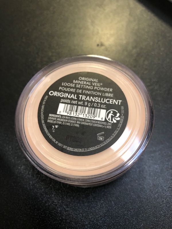 Photo 2 of bareMinerals Mineral Veil Translucent Setting Powder, Weightless Blurring, Baking + Finishing Powder Makeup, Extends Makeup Wear, Talc Free, Vegan ORIGINAL TRANSLUCENT 