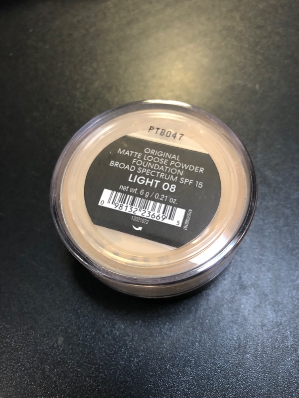 Photo 2 of bareMinerals Original Matte Loose Powder Foundation SPF 15  0.21 OZ LIGHT 08