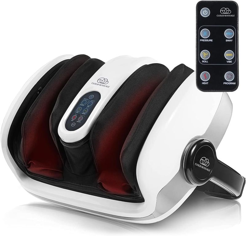 Photo 1 of Cloud Massage Shiatsu Foot Massager with Heat, Office / Home Feet & Calf Massager for Plantar Fasciitis, Neuropathy, Circulation, Pain Relief, Remote Control, Gifts for Women / Men, FSA HSA Eligible
