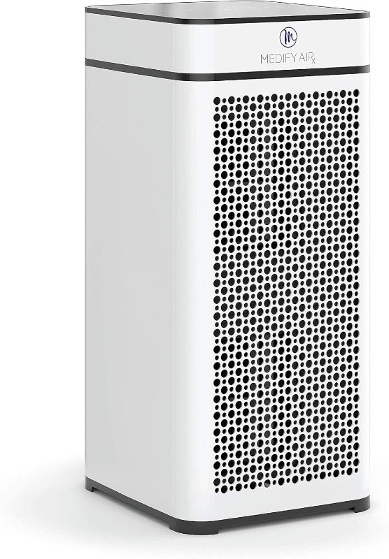 Photo 1 of Medify MA-40 Air Purifier with True HEPA H13 Filter | 1,793 ft² Coverage in 1hr for Smoke, Wildfires, Odors, Pollen, Pets | Quiet 99.9% Removal to 0.1 Microns | White, 1-Pack
