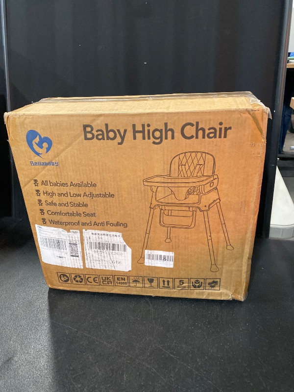 Photo 3 of 3 in 1 Baby High Chair, Bellababy Adjustable Convertible Chairs for Babies and Toddlers, Compact/Light Weight/Portable/Easy to Clean
