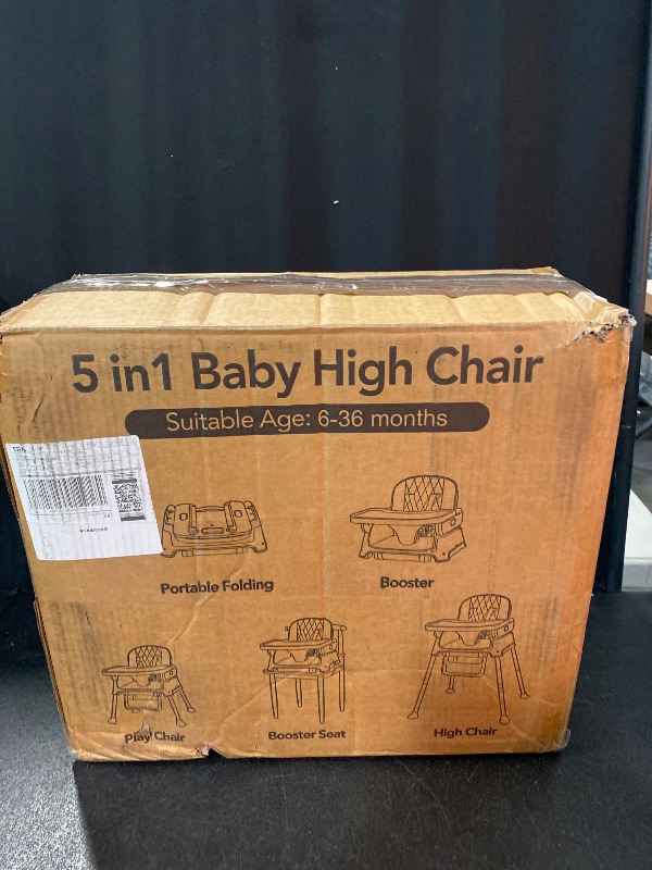 Photo 3 of 3 in 1 Baby High Chair, Bellababy Adjustable Convertible Chairs for Babies and Toddlers, Compact/Light Weight/Portable/Easy to Clean
