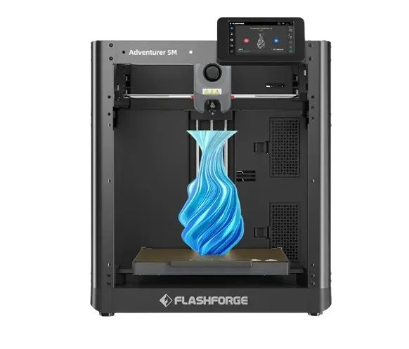 Photo 1 of SEALED BAG**NEW**FLASHFORGE Adventurer 5M Pro 3D Printer with 1 Click Auto Printing System, 600mm/s High-Speed, Quick Detachable 280°C Nozzle, Core XY All-Metal Structure, Multi-Functional 220x220x220mm 3D Printer
