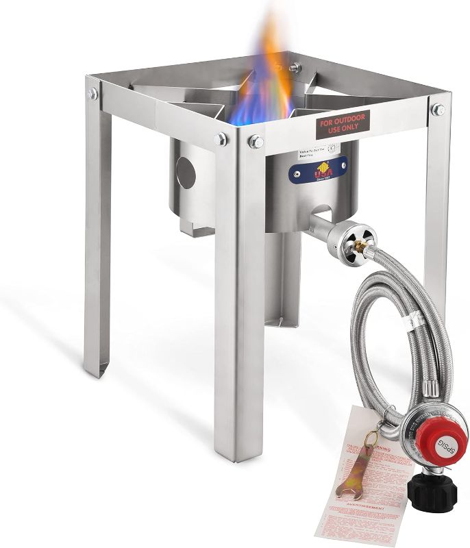 Photo 1 of NEW**ARC 55,000BTU Propane Burner Stainless Steel Outdoor Camping Gas Stove Cooker,for Turkey Fry,Homebrewing,Crawfish Boil,and More!
