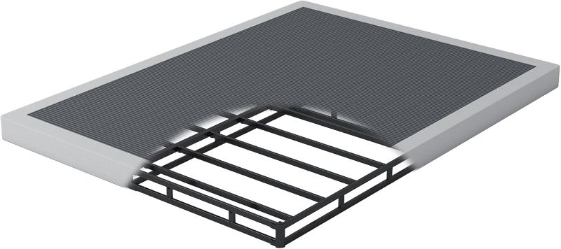 Photo 1 of Box Spring for Queen Bed 4 Inch - Heavy Duty Box Spring Mattress Foundation Metal Bed Base with Fabric Cover, Noise Free Easy Assembly Non Slip 3000lbs Max
