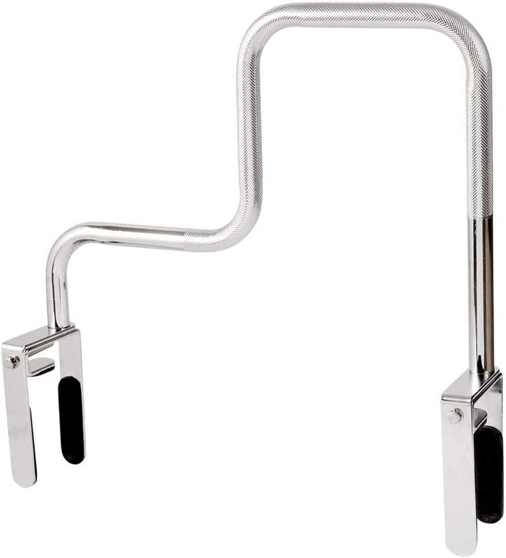 Photo 1 of DMI Chrome Plated Grab Bars For Bathtubs And Showers For Seniors For Bathtubs And Showers, Adjustable Bathtub Rail Safety Grab Bars, Rust-resistant, 250 Lb Capacity, Textured Non-Slip Handle, 3.3-5.8"
