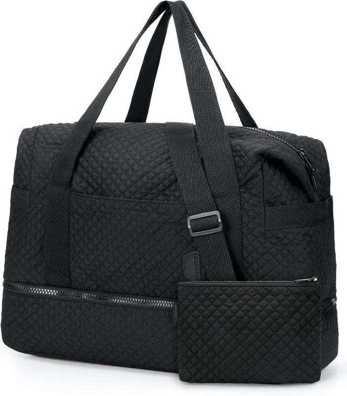 Photo 1 of NEW**BAGSMART Large Gym Bag with Yoga Mat Buckle, Weekender Overnight Bag for Women, Travel Duffle Bag for Travel Essentials, Carry On Tote Bag Hospital Bag for Labor and Delivery
