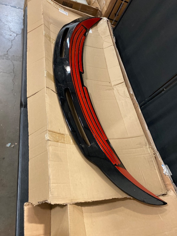 Photo 3 of NEW**AeroBon Real Carbon Fiber Trunk Spoiler Compatible with 2020-2024 Tesla Model Y Spoiler (Turbo Style)
