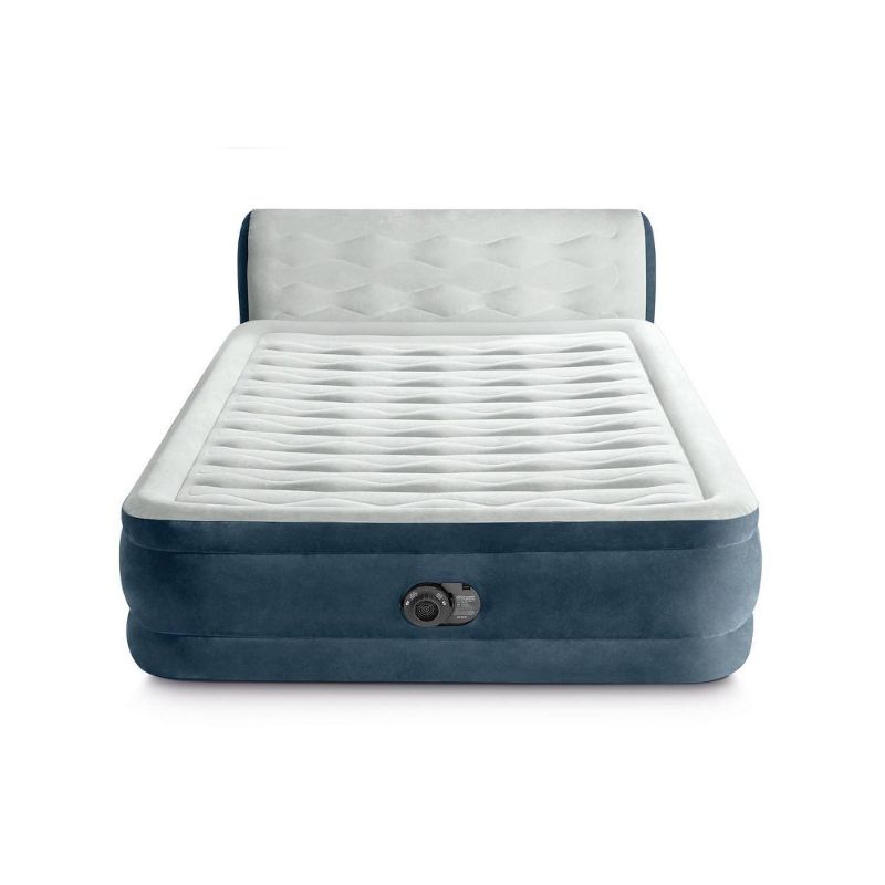 Photo 1 of Intex 18" Pillow Top Air Mattress with Electric Pump and Headboard - Queen Size
