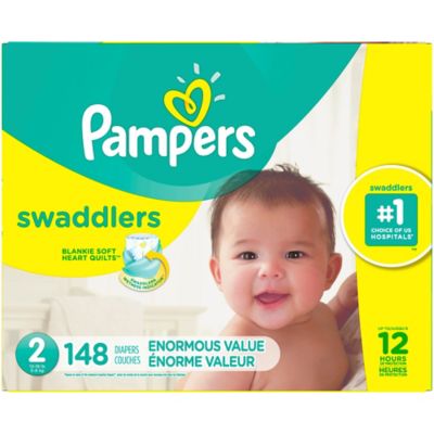 Photo 1 of Pampers Swaddlers Diapers Size 2 148 Count (Select for More Options)
