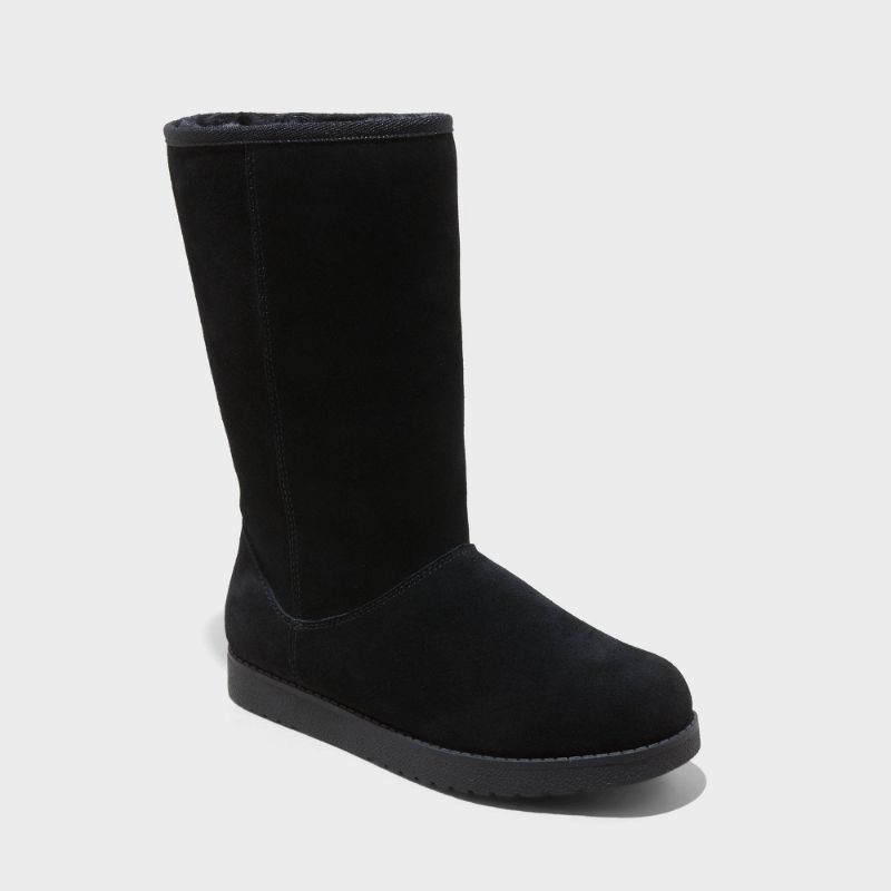 Photo 1 of Size 6 - Women's Sarah Suede Shearling Winter Boots - Universal Thread™ Black 6
