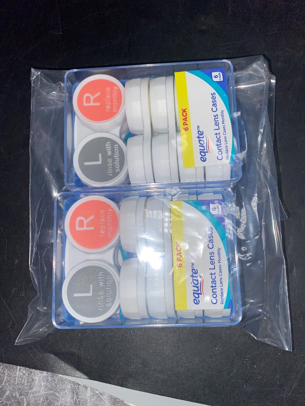 Photo 2 of 2pack-Equate Contact Lens Case, 6 Count