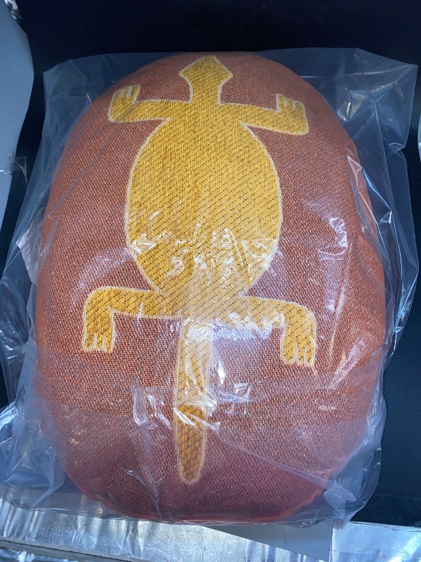 Photo 1 of Oval Jungalow Lizard Decorative Throw Pillow Burnt Orange - Opalhouse™ Designed with Jungalow™: Indoor Jacquard Accent Pillow
