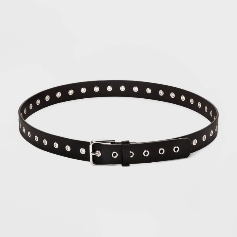 Photo 1 of 1X Women's Plus Size Grommet Belt - Ava & Viv™ Black 
