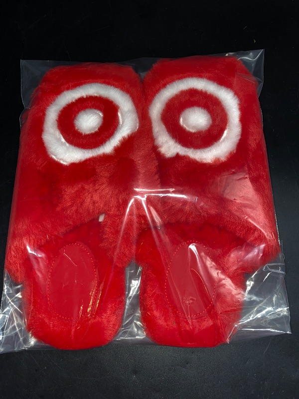 Photo 2 of Adult Bullseye Scuff Slippers - Wondershop™ Red