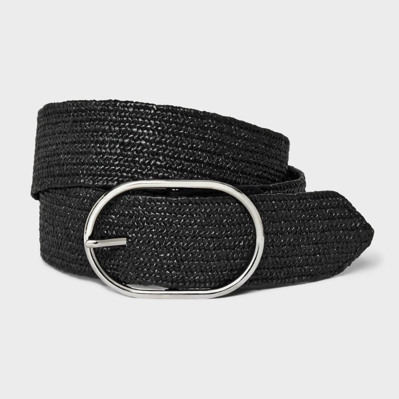 Photo 1 of XS-Women's Stretch Straw Belt - a New Day™ Black 
