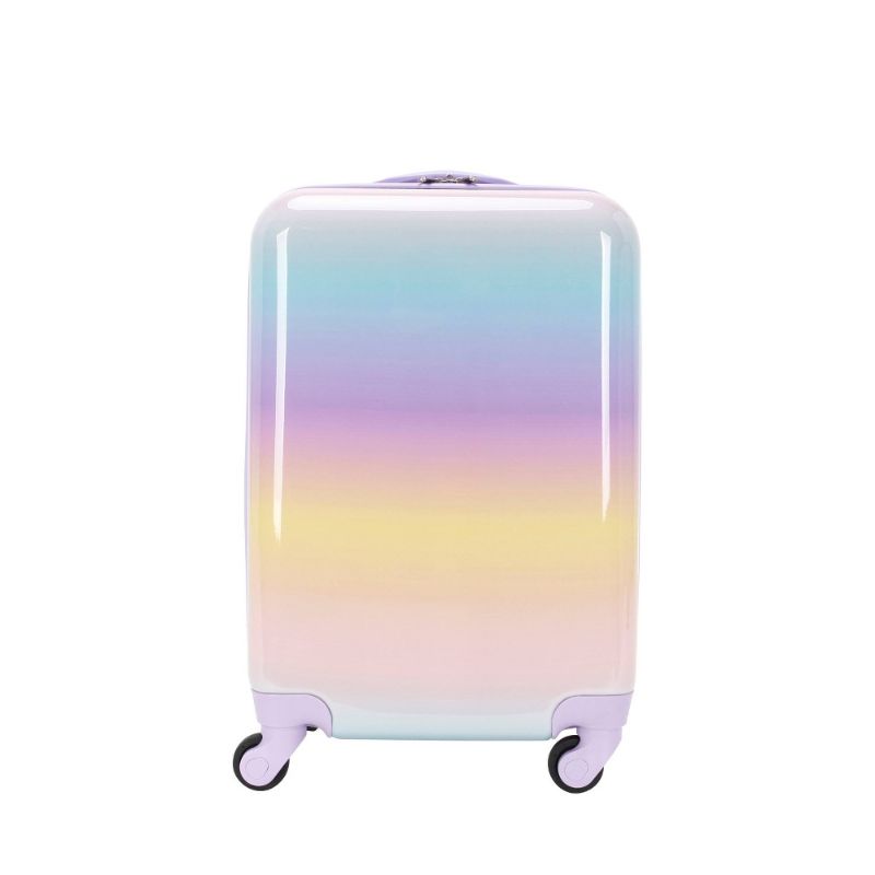 Photo 1 of Crckt Kids' Hardside Carry on Spinner Suitcase - Pastel Rainbow Ombre
