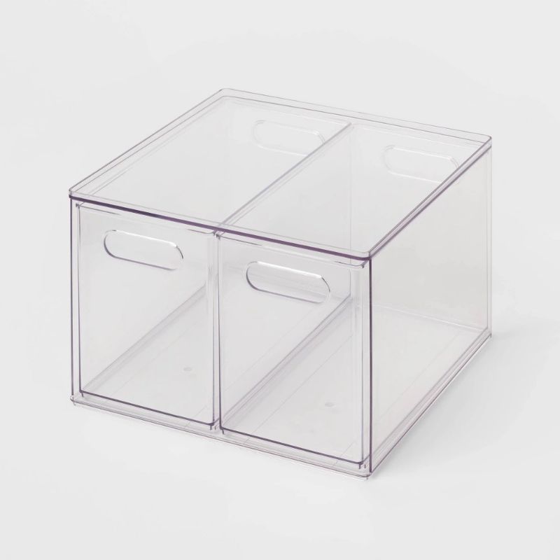 Photo 1 of All Purpose 2 Drawer Storage Clear - Brightroom™
