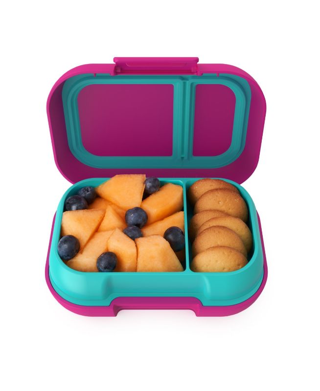 Photo 1 of BentGo® Kids Snack Container Fuchsia/Teal
