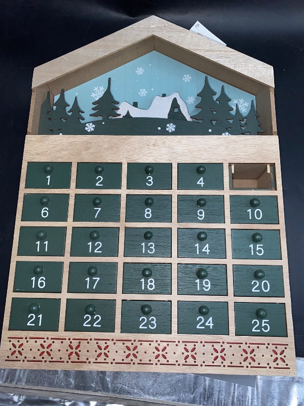 Photo 2 of Wooden Drawer Christmas Advent Calendar - Hearth & Hand™ with Magnolia
