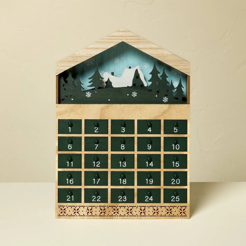 Photo 1 of Wooden Drawer Christmas Advent Calendar - Hearth & Hand™ with Magnolia
