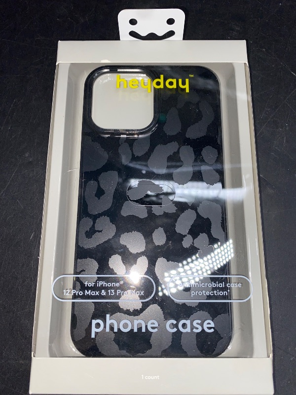 Photo 2 of iPhone 13 Pro Max & 12 Pro Max Heyday Phone Case  - BLACK LEOPARD
