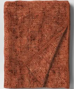 Photo 1 of Threshold 60x50" Marled Boucle Textured Wool Cozy Throw Blanket
