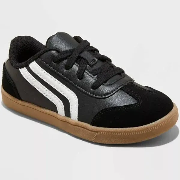 Photo 1 of SIZE 3-Kids' Boston Retro Court Sneakers - Cat & Jack  Black 