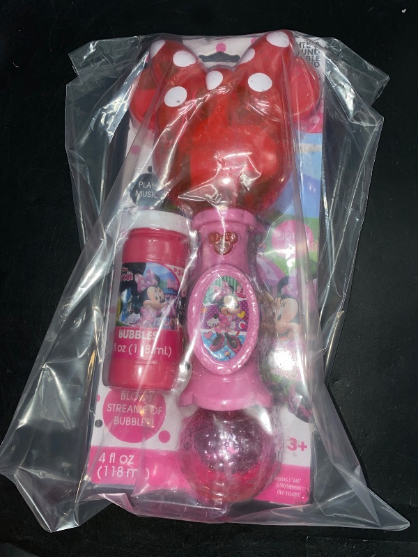 Photo 2 of Little Kids Disney Minnie Mouse Light and Sound Bubble Wand
