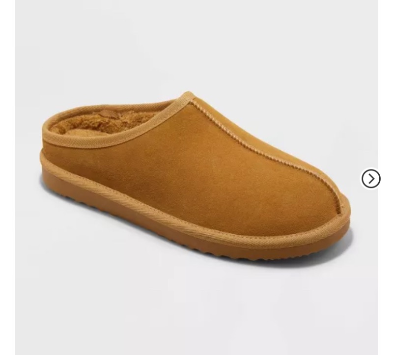 Photo 1 of SIZE 13- Men's Cruz Genuine Suede Clog Slippers - Goodfellow & Co