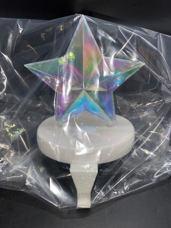 Photo 2 of Iridescent Stocking Holder Star - Bullseye