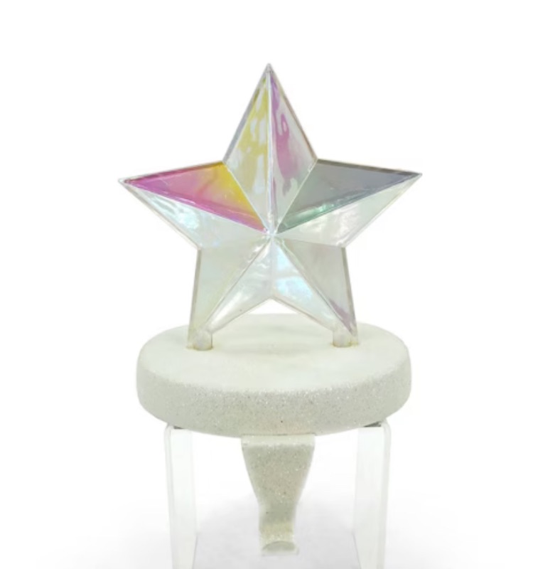 Photo 1 of Iridescent Stocking Holder Star - Bullseye