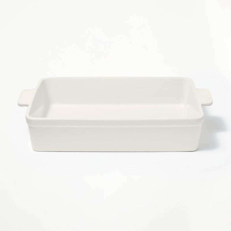 Photo 1 of 9"x13" Rectangle Stoneware Baking Dish Cream - Figmint™
