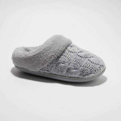 Photo 1 of Dluxe by Dearfoams Women's Carol Slippers - Gray L
