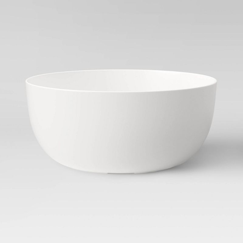 Photo 1 of 2pcs- 140oz Plastic Serving Bowl Cream - Made by Design™: Large BPA-Free Round Bowl, Microwave & Dishwasher Safe
