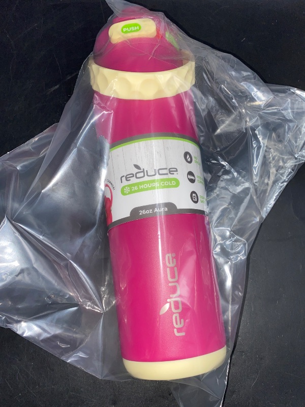 Photo 2 of Reduce 26oz Stainless Steel Aura Water Bottle Dragon Fruit