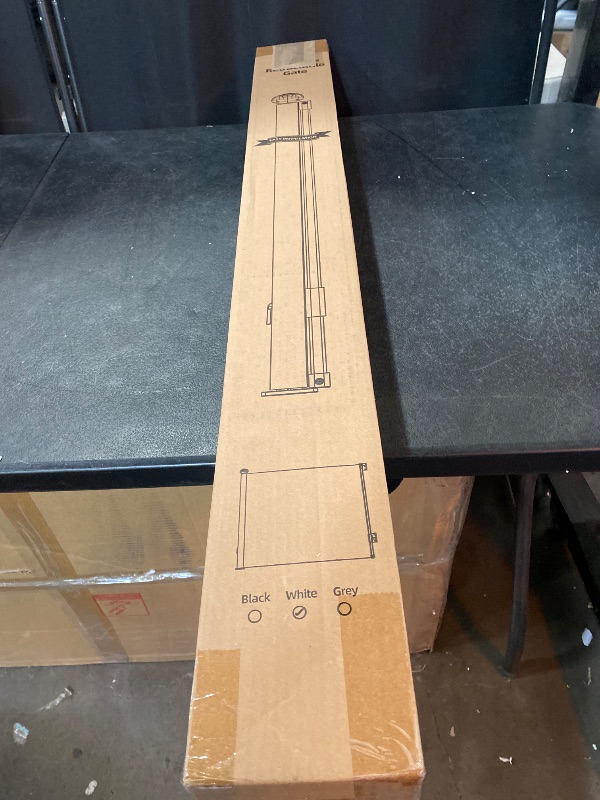 Photo 4 of Reinforced 26 Inch Tall Retractable Baby Gates to Step Over 55" Wide Small Outdoor Retractable Child Gates for Doorways Short Retractable Dog Gates for Baby Indoor Retractable Stairs Gate for Kids

