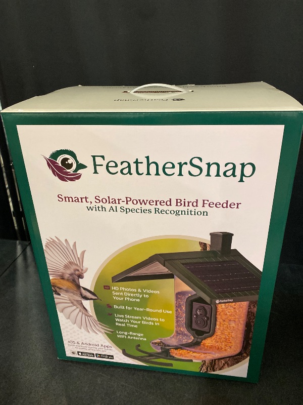 Photo 3 of BRAND NEW**Scout Wi-Fi Solar Powered Smart Bird Feeder - Automatically Captures HD Pictures and Videos! Best Gift for Bird Watchers! Dual Seed Chamber - Feather Snap
