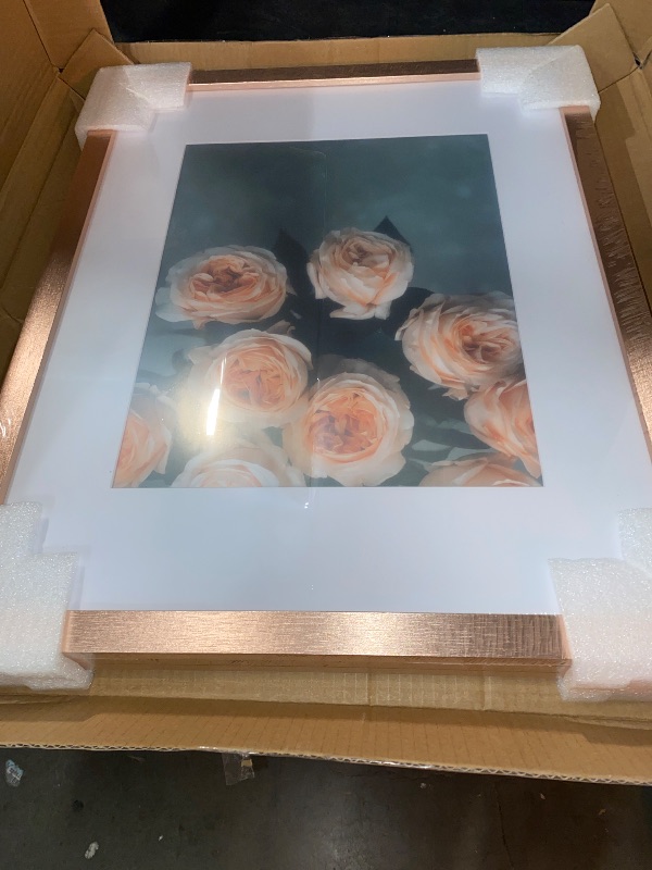 Photo 2 of BRAND NEW** ROSE GOLD**AUEAR, 16x20 Picture Frames Set of 3, with Mat for 11x14 or 16x20 without Mat, Engineered Wood Photo Frames with Plexiglass, Wall Mounting (Rose Gold)
