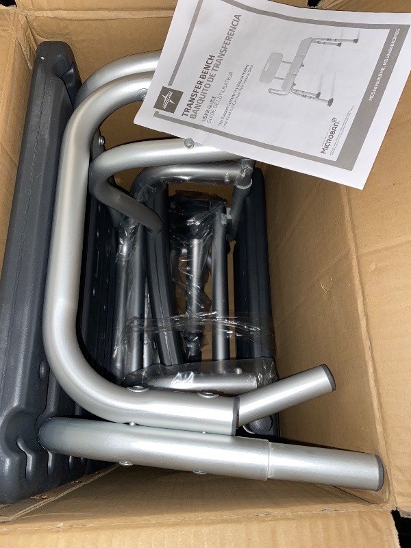 Photo 1 of Knockdown Transfer Bench with Microban Gray
