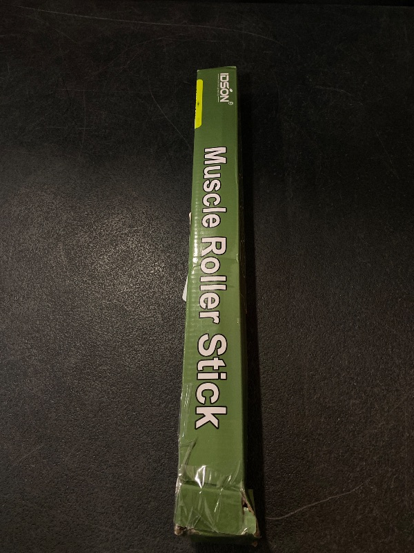 Photo 3 of Idson Muscle Roller Stick for Athletes- Body Massage Sticks Tools Massager for Relief Muscle Soreness,Cramping and Tightness,Help Legs and Back Recovery,Black Green
