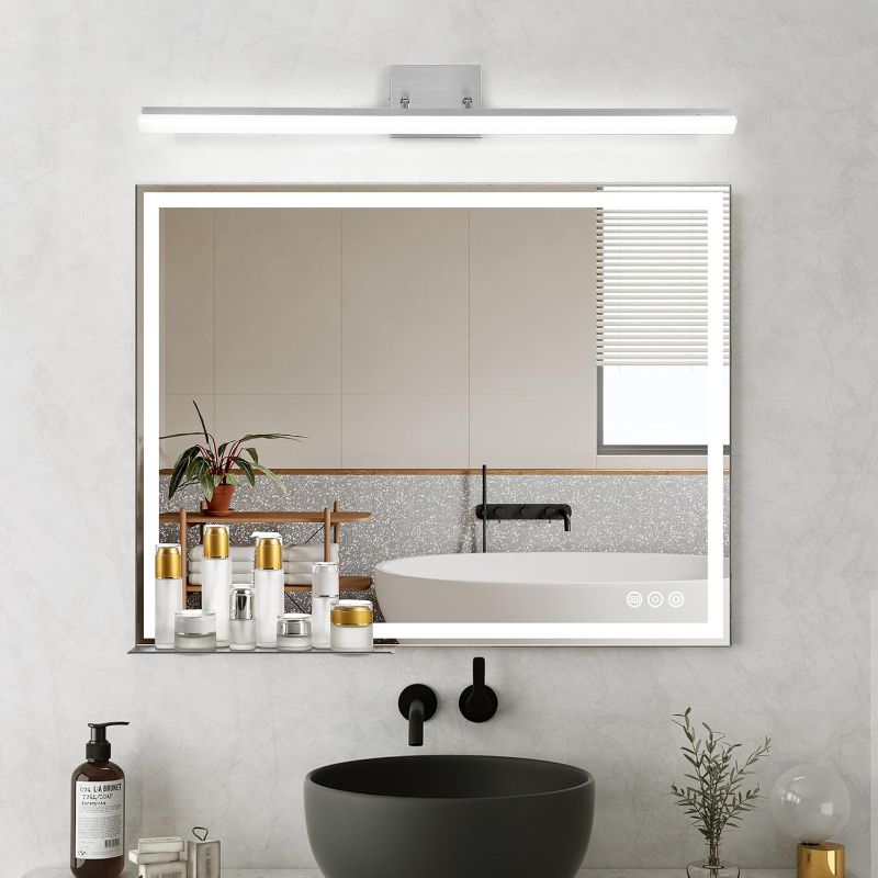 Photo 1 of BRAND NEW**48 Inch Modern Bathroom Led Vanity Light,Dimmable Bathroom Bar Lights, 46W 5000K Cool White,Adjustable Brushed Nickel Bathroom Light Fixture Over Mirror
