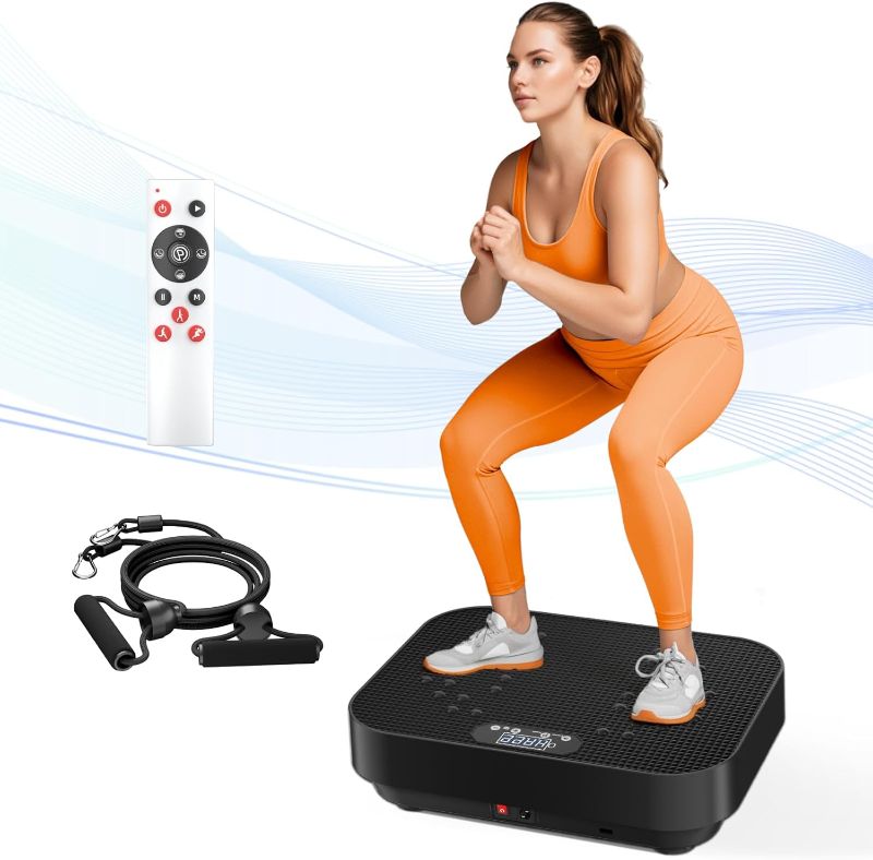 Photo 1 of Vibration Plate Exercise Machine,Whole Body Workout Power Vibrate Plate Lymphatic Drainage Machine Women Men Home Training Equipment
