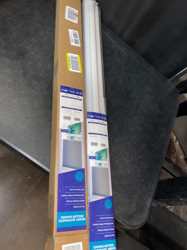 Photo 1 of BRAND NEW**Motorized Blinds No Drill Automatic Blinds for Windows Cordless Roller Shades Electric Blinds with Remote Control Smart Blinds (Grey, 34 x 72)
