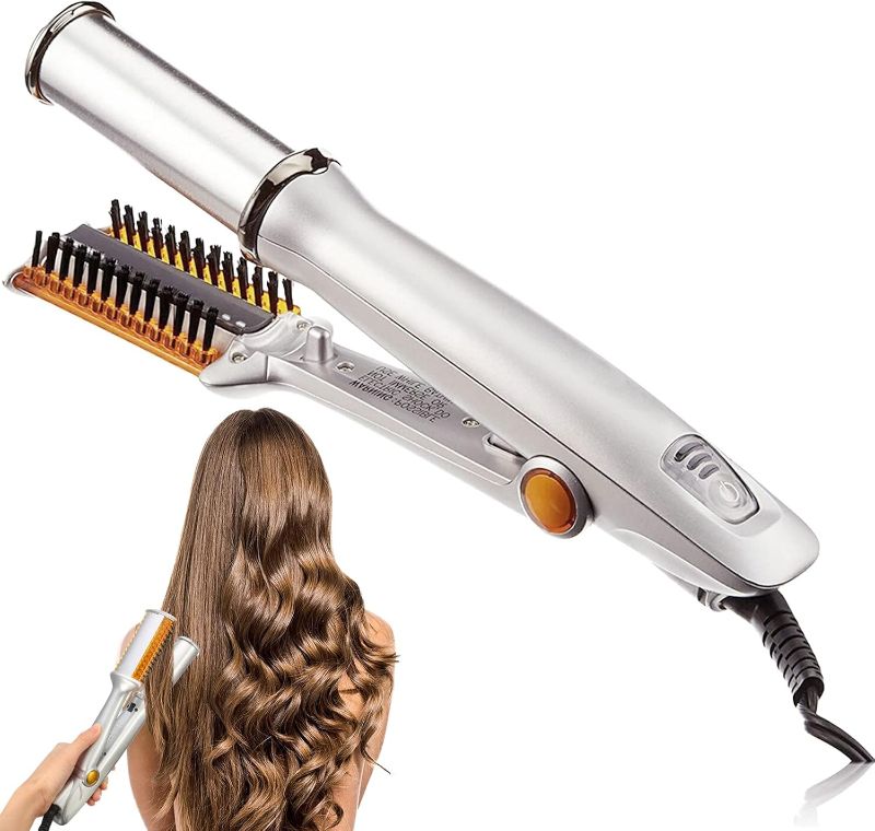 Photo 1 of 2 in 1 Hair Straightener & Curler - 3 Heat Settings, 60-Second Heat-up, Auto-Off, Dual Voltage, Swivel Cord, Travel-Friendly & Easy to Use
