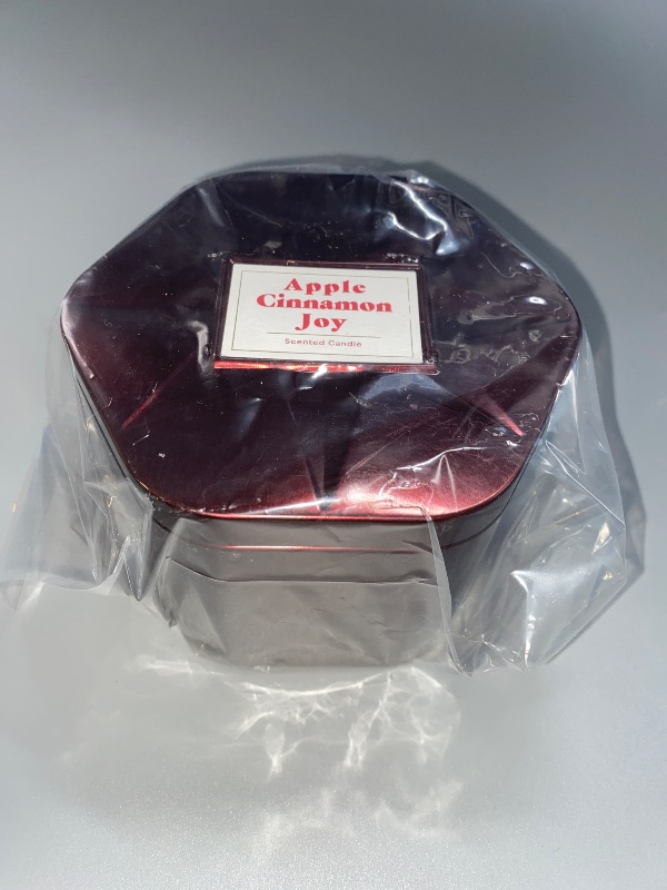 Photo 1 of 3 Wick Lidded Metal Jar Candle Apple Cinnamon 18oz Dark Red - Threshold™

