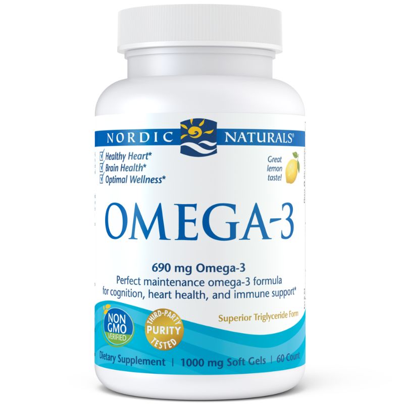 Photo 1 of SEALED PRODUCT** Nordic Naturals, Omega-3, Lemon, 690 Mg, 60 Soft Gels (345 Mg per Soft Gel)
