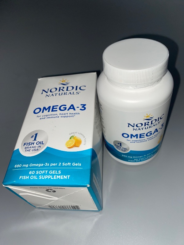 Photo 2 of SEALED PRODUCT** Nordic Naturals, Omega-3, Lemon, 690 Mg, 60 Soft Gels (345 Mg per Soft Gel)
