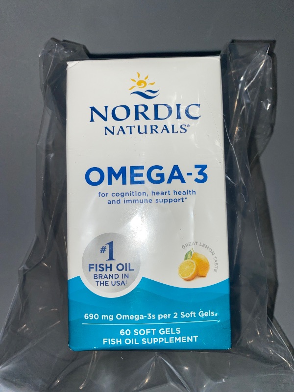 Photo 3 of SEALED PRODUCT** Nordic Naturals, Omega-3, Lemon, 690 Mg, 60 Soft Gels (345 Mg per Soft Gel)
